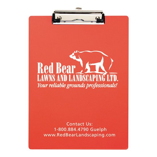 Letter Size Clipboard with Metal Clip Red