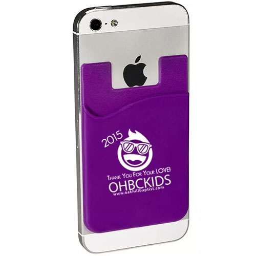 Econo Silicone Mobile Device Pocket Purple