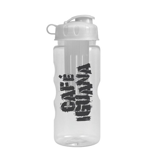 The Infuser - 22 oz Tritan Bottle w/ Infuser Clear/White