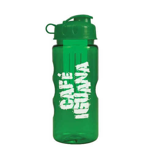 The Infuser - 22 oz Tritan Bottle w/ Infuser Transparent Green/Green