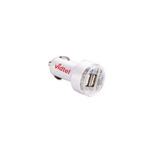 Dual Port USB Charger White