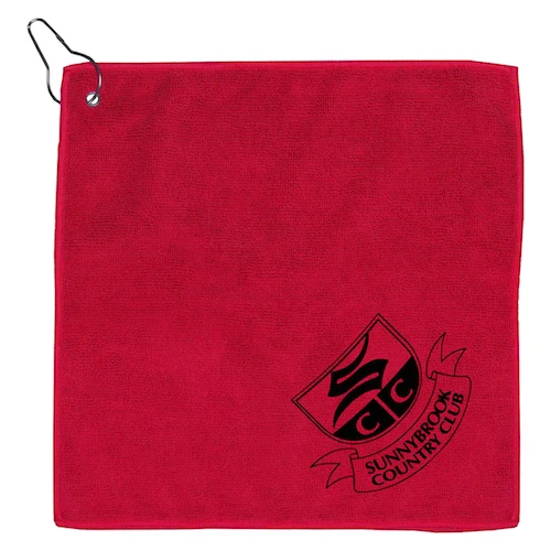 Microfiber Golf Towel with Metal Grommet and Clip