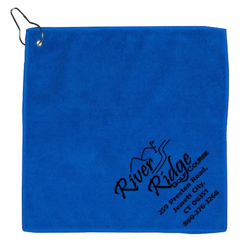 Microfiber Golf Towel with Metal Grommet and Clip