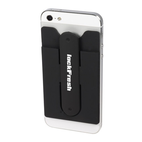 Quik-Snap Mobile Device Pocket/Stand   Black