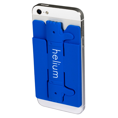 Quik-Snap Thumbs-Up Mobile Device Pocket/Stand Blue
