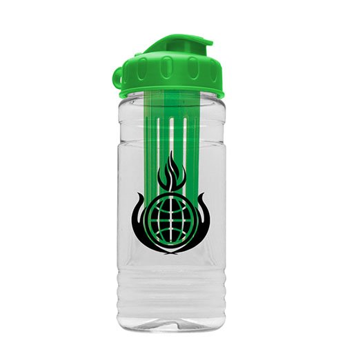 Tritan Infuser Bottle 20 oz Clear/Green
