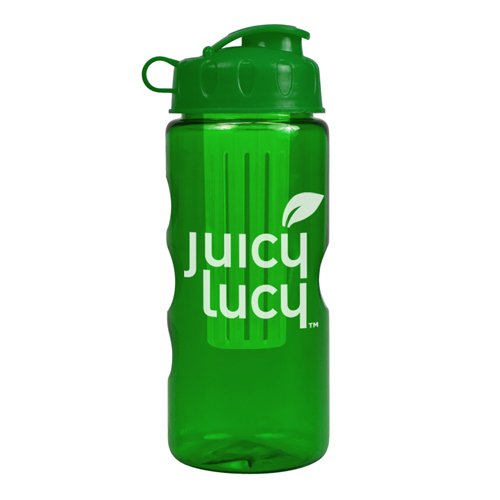 The Infuser Tritan Bottle 22 oz Transparent Green/Green