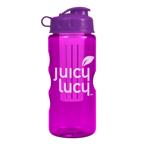 The Infuser Tritan Bottle 22 oz Transparent Fuchsia/Violet