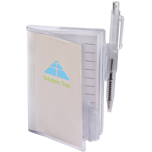 Clear-View Mini Notebook with Pen Clear