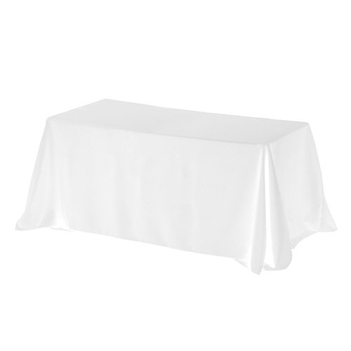 Economy 8 Ft Table Covers-Blank Ivory