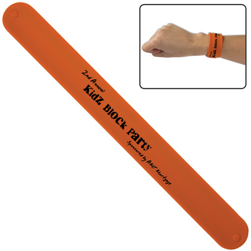 Silicone Slap Bracelet Orange