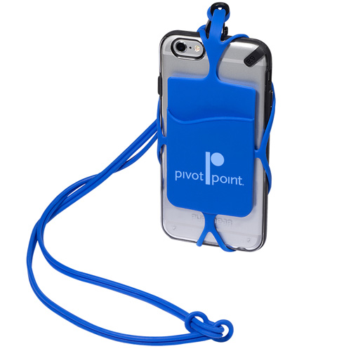 Strappy Phone Holder Blue