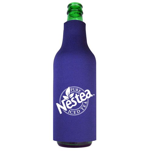Custom Slide Over Bottle Cooler (2 Sides)  Purple