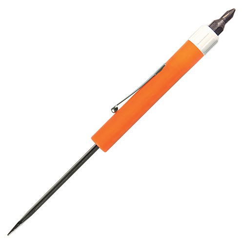 Standard Blade Screwdriver - Hex-Bit Top Orange