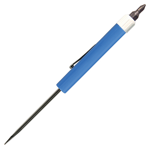 Standard Blade Screwdriver - Hex-Bit Top Blue