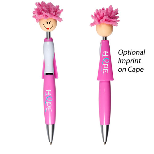 Mop Topper Superhero Pen Pink with White