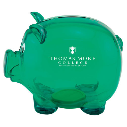 Mr. Piggy Bank Translucent Green