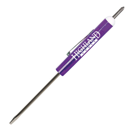 Fixed #0-1 Screwdriver-#0 Phillips Top Translucent Purple