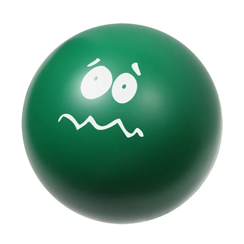 Emoticon Stress Balls Green-Stock Face SA-34