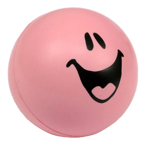 Emoticon Stress Balls Pastel Pink-Stock Face SA-8