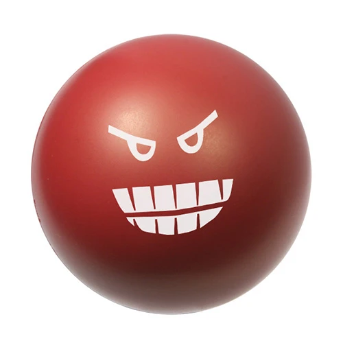 Emoticon Stress Balls Red-Stock Face SA-33