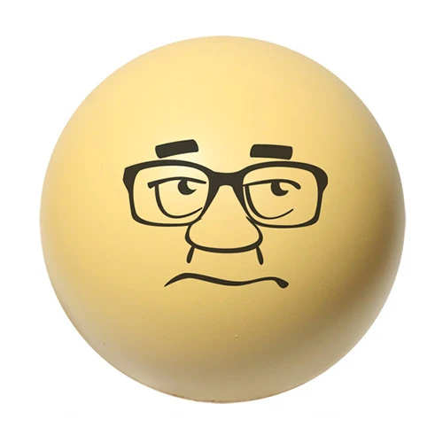 Emoticon Stress Balls Cream-Stock Face SA-15
