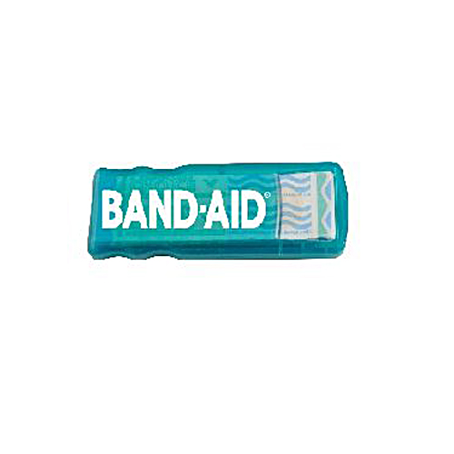 Bandage Dispenser Translucent Aqua