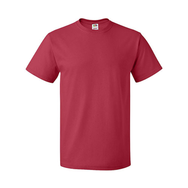 Fruit of the Loom HD Cotton Adult T-Shirt - Colors Red