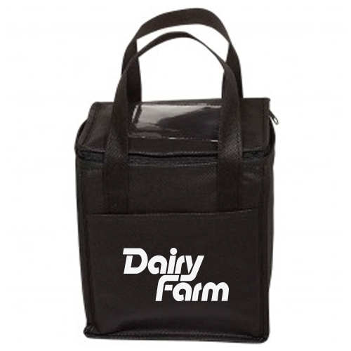 Non-Woven Cubic Lunch Bag w/ ID Slot 