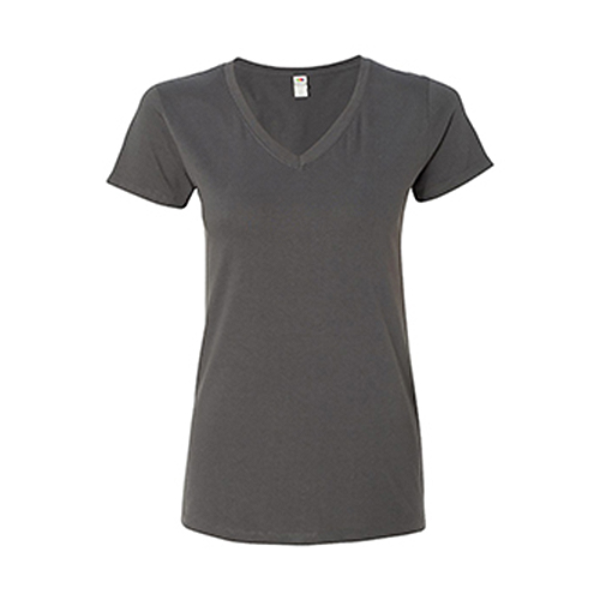 Fruit of the Loom Sofspun Ladies Junior Fit  Charcoal