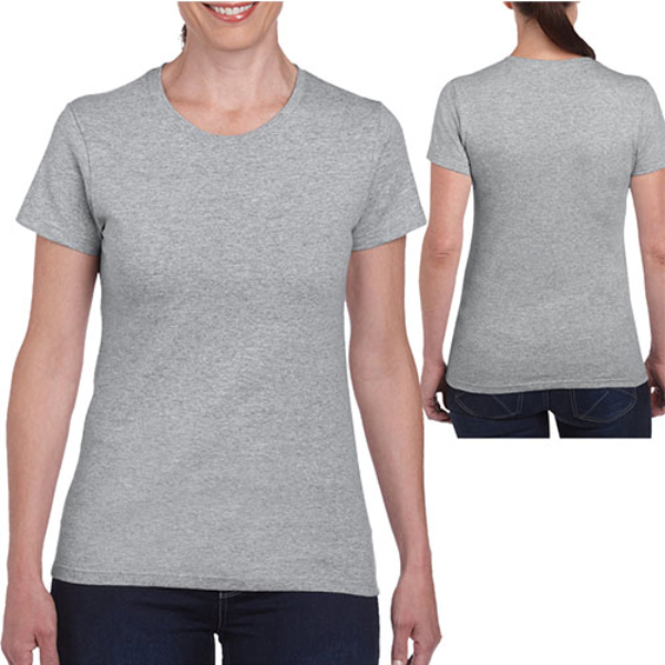 Gildan® Heavy CottonTM Ladies T-Shirt - Colors  Grey