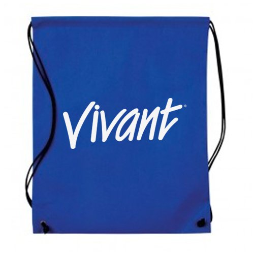 Non-Woven Drawstring Cinch Up Backpack  Blue
