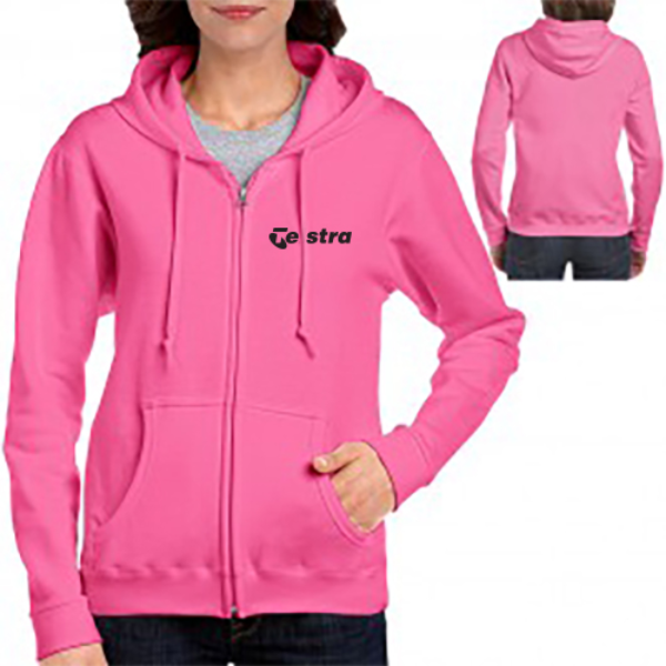 Gildan® Heavy BlendTM Ladies Full Zip Hooded Sweatshirt Pink