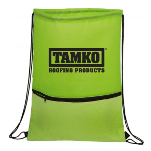 Texture Pocket Non-Woven Drawstring Backpack