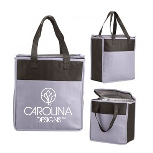 Two-Tone Insulated Non-Woven Grocery Tote 