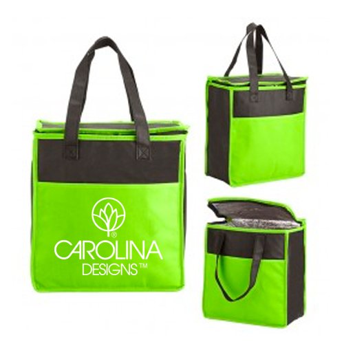 Two-Tone Insulated Non-Woven Grocery Tote 