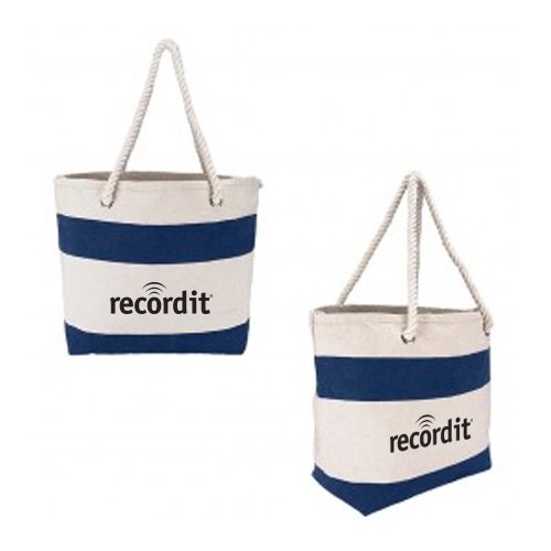 Cotton Resort Tote w/ Rope Handle 