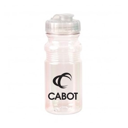 Translucent Sport Bottle w/ Snap Cap - 20oz. Clear