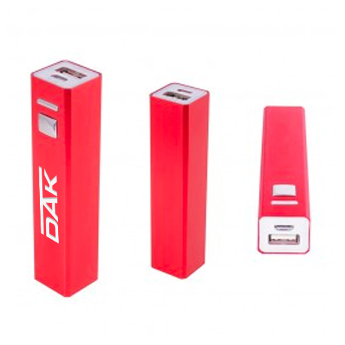 Metal Power Bank Charger  Red