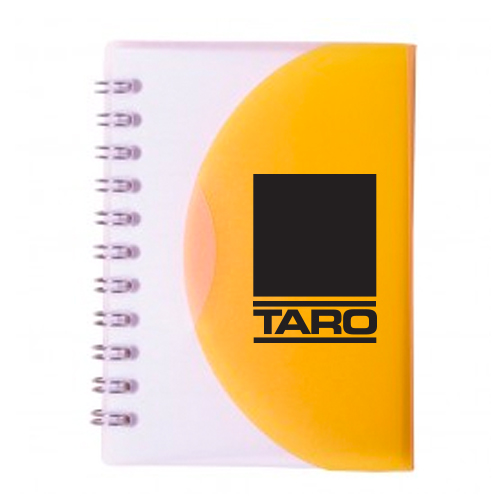 Small Curve Notebook  Translucent Orange