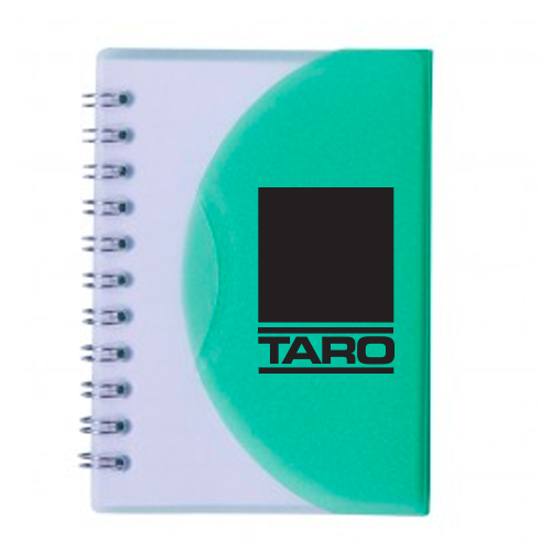 Small Curve Notebook  Translucent Green