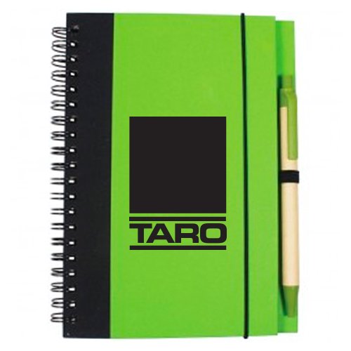 Contrast Paperboard Eco Journal Lime Green