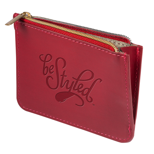 Tuscany RFID Zip Wallet Pouch Red