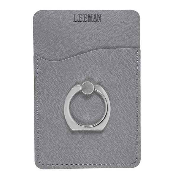 TuscanyTM Card Holder w/Metal Ring Phone Stand