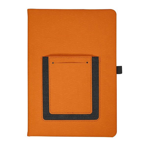 Modena Journal w/Phone Pocket  Orange