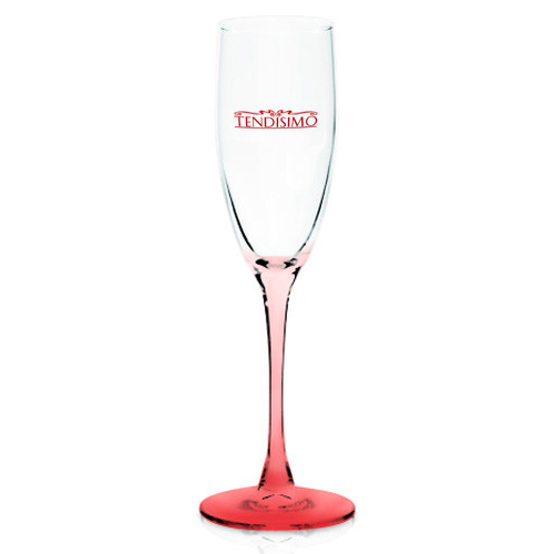 Tall Flute Glasses Red