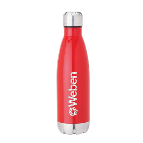 Solana 17oz. Stainless Steel Vacuum Bottle Red