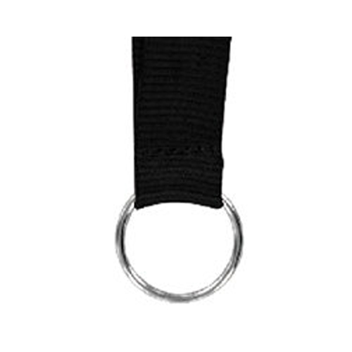 Polyester Lanyard with Sewn Silver Metal Split-Ring 3/4 Inch