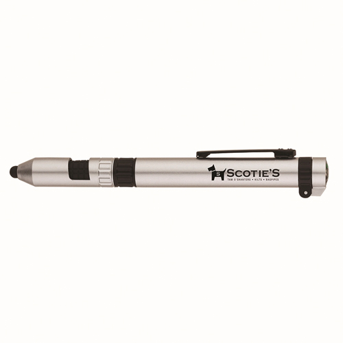 Rainier Utility Pen w/Stylus Silver