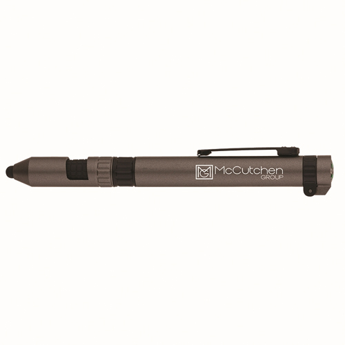 Rainier Utility Pen w/Stylus Charcoal